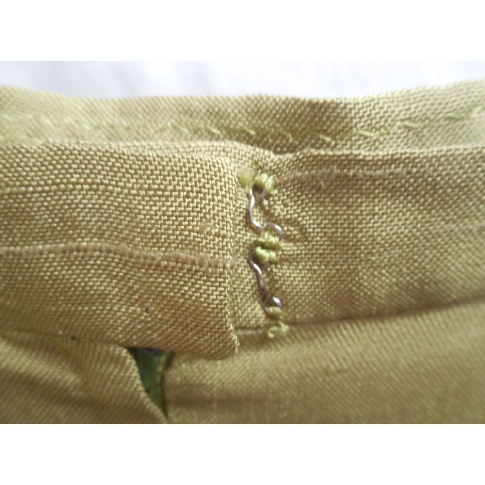 Vintage 1960s 1970s Handmade Long Vest Dress Skirt 2 piece Green Sleeveless - Picture 6 of 8